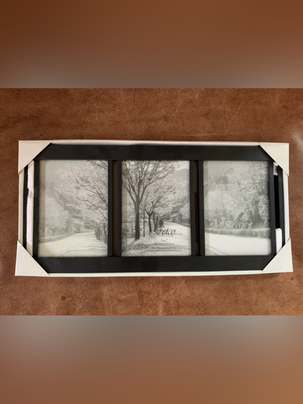 5x7 Photo Frame Matte Black Wood